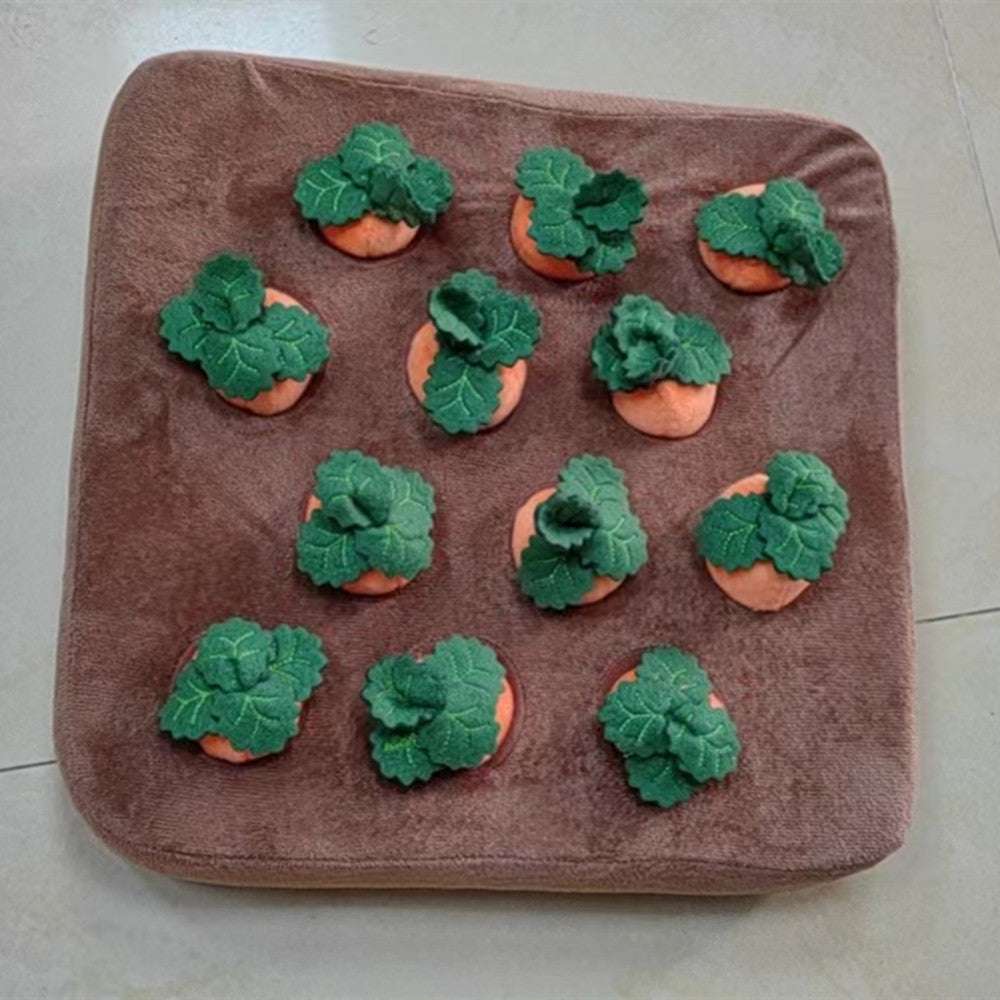 Carrot Plush Chew Toy for Dogs & Puppies