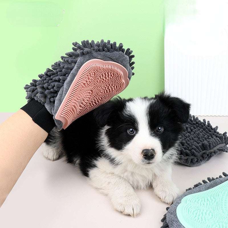 2-in-1 Pet Bathing Brush & Grooming Glove