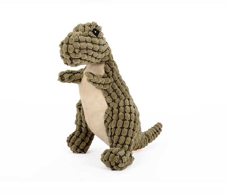 Plush Dinosaur Chew Toy for Large Dogs