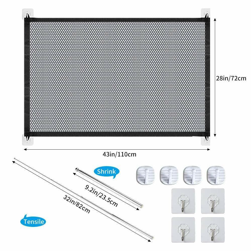 Portable Mesh Pet Safety Gate for Stairs & Doors