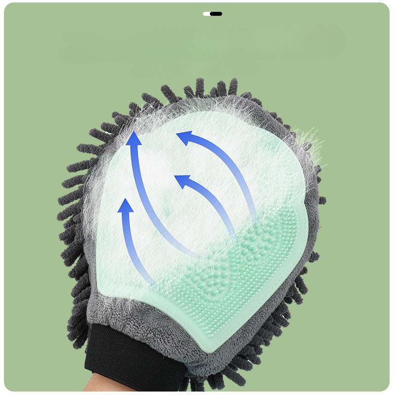 2-in-1 Pet Bathing Brush & Grooming Glove