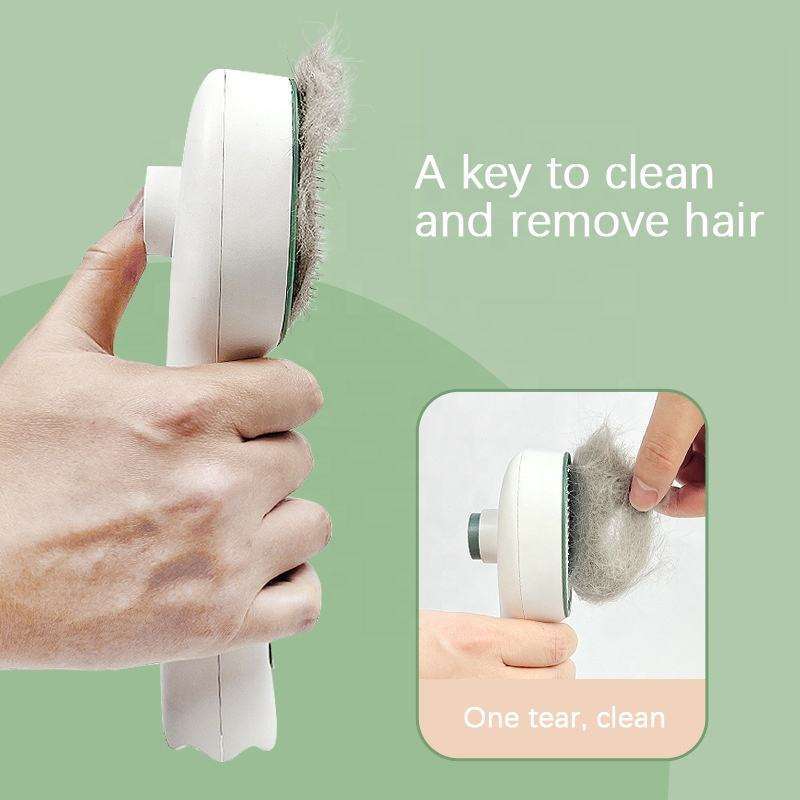 UVC Sterilization Cat & Dog Grooming Comb - Self-Cleaning Slicker Brush