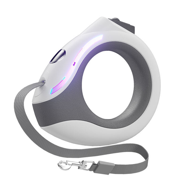 Ring with Light Pet Leash - Automatic Retractable