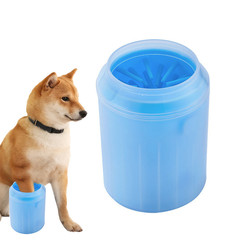 Dog Foot Cup Paw Washer Cleaner Dog Cat Foot Cleaning Brush Soft Silicone Dog Paw Cleaning Tool Pet Paw Cleaning Bucket Supplies