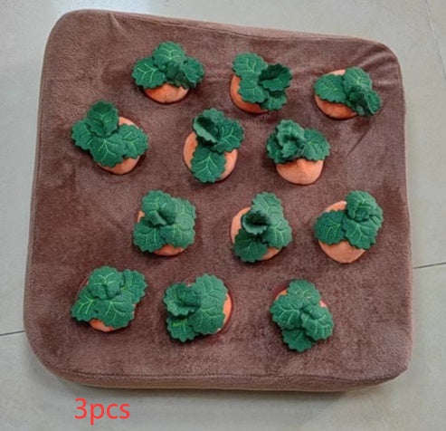 Carrot Plush Chew Toy for Dogs & Puppies