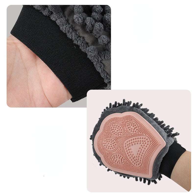 2-in-1 Pet Bathing Brush & Grooming Glove