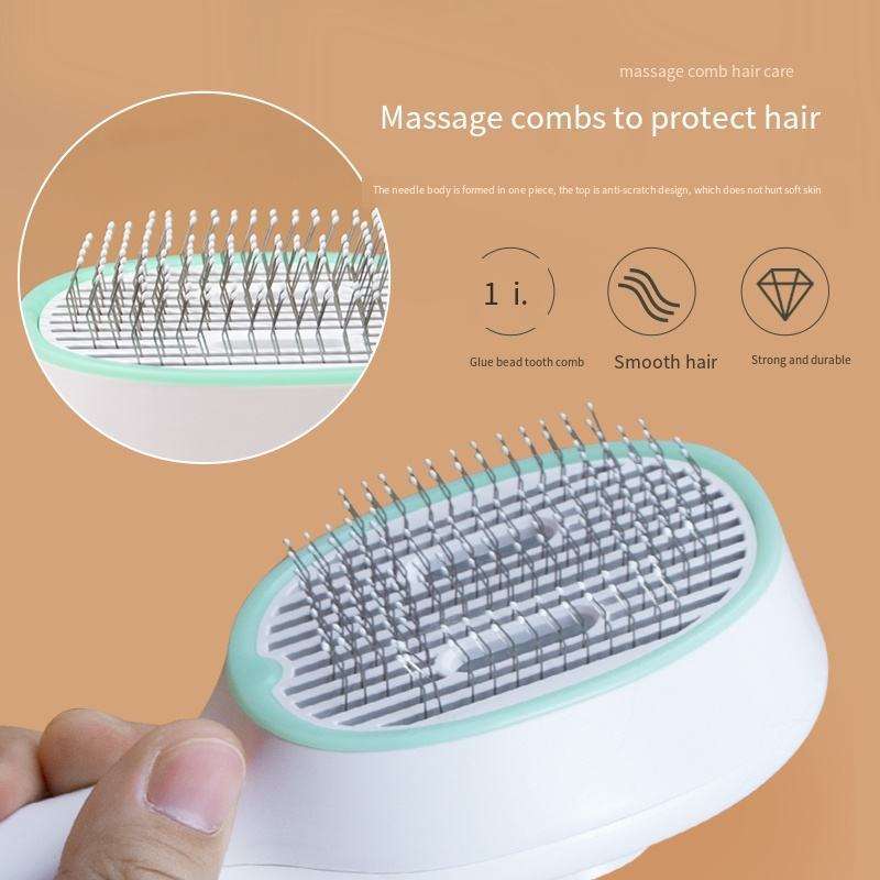 UVC Sterilization Cat & Dog Grooming Comb - Self-Cleaning Slicker Brush
