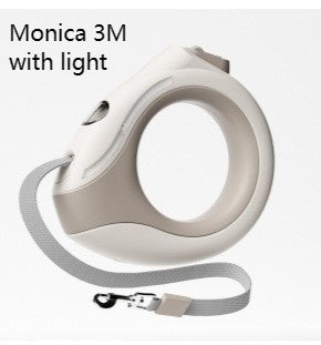 Ring with Light Pet Leash - Automatic Retractable