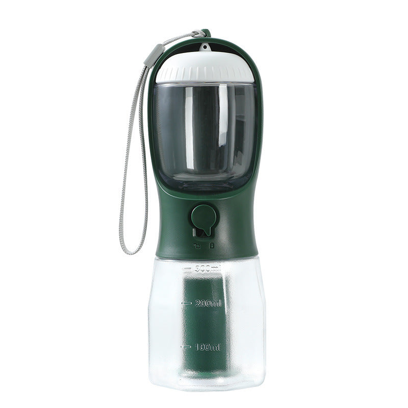 Portable 3-in-1 Dog Water Cup, Food, and Waste Bag Dispenser