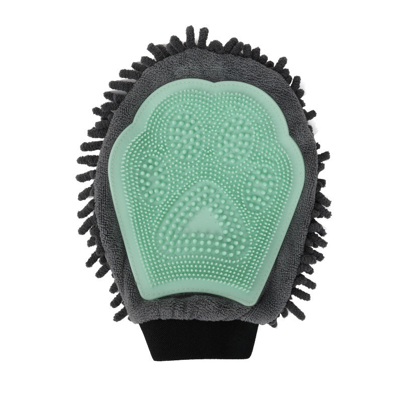 2-in-1 Pet Bathing Brush & Grooming Glove