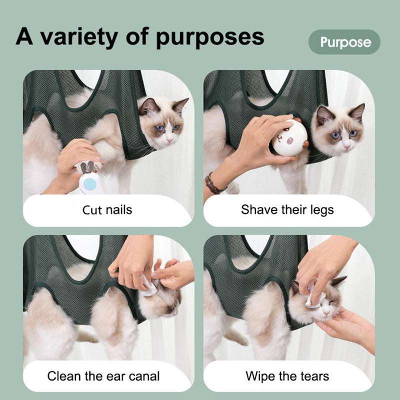 Hammock Harness for Cats & Dogs - Nail and Ear Care