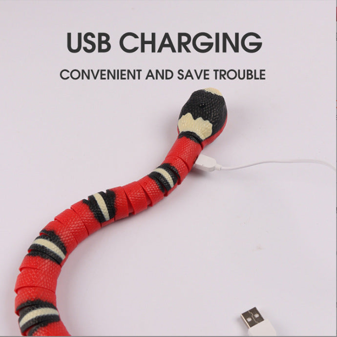 Interactive Electric Induction Snake Toy for Cats