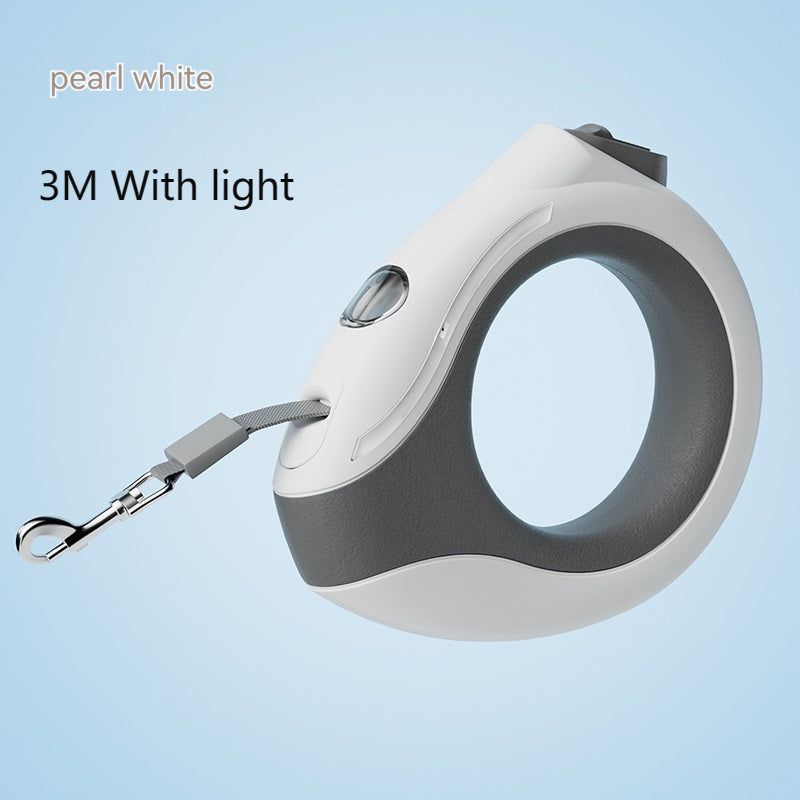Ring with Light Pet Leash - Automatic Retractable