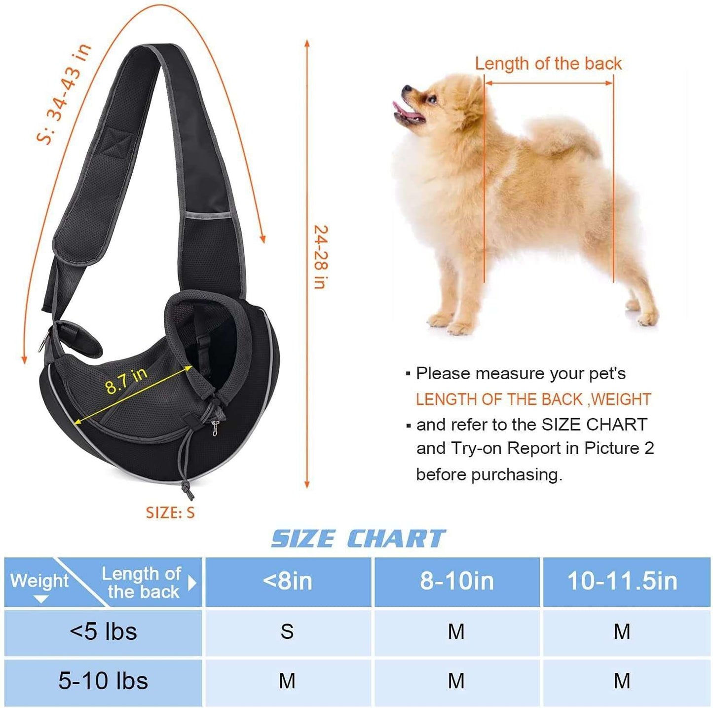 Portable Crossbody Pet Carrying Bag