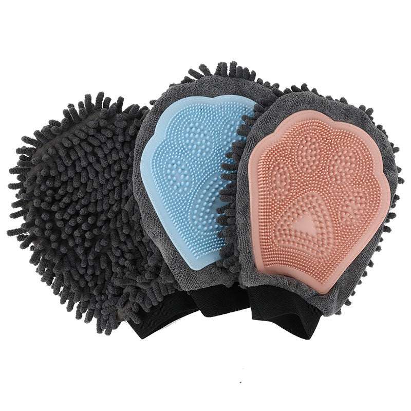 2-in-1 Pet Bathing Brush & Grooming Glove