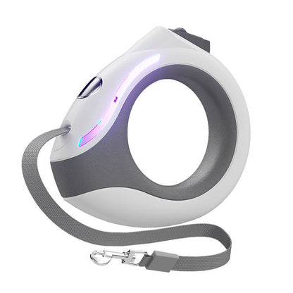 Ring with Light Pet Leash - Automatic Retractable