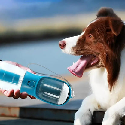 Portable 3-in-1 Dog Water Cup, Food, and Waste Bag Dispenser