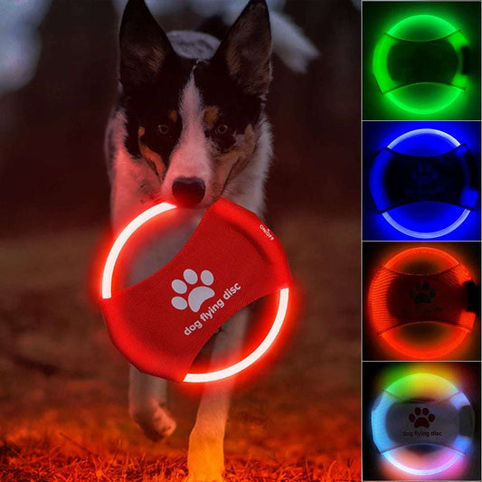 Luminous Dog Frisbee Toy - Perfect for Games