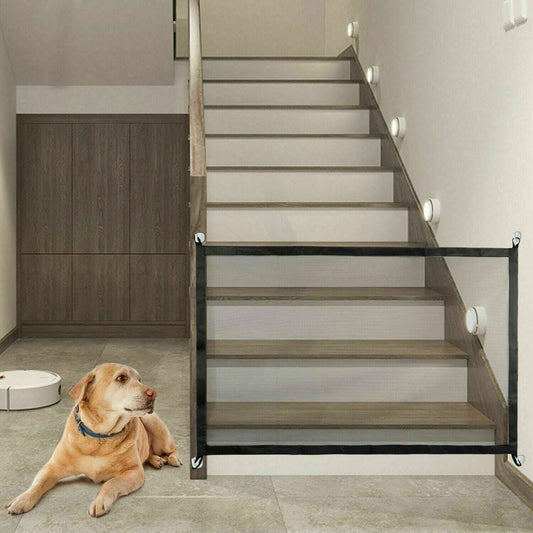 Portable Mesh Pet Safety Gate for Stairs & Doors