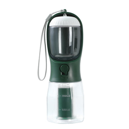 Portable 3-in-1 Dog Water Cup, Food, and Waste Bag Dispenser