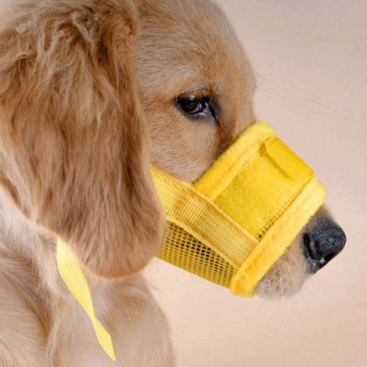 Adjustable No-Bite Mask for Pets