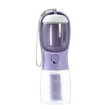 Portable 3-in-1 Dog Water Cup, Food, and Waste Bag Dispenser