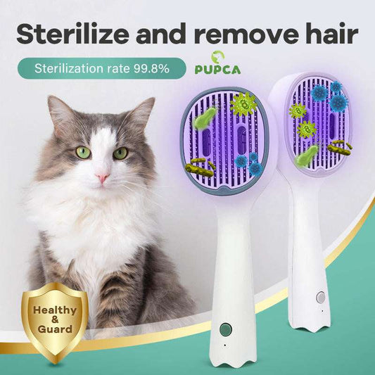 UVC Sterilization Cat & Dog Grooming Comb - Self-Cleaning Slicker Brush