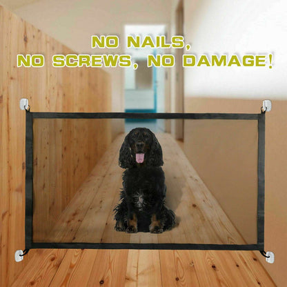 Portable Mesh Pet Safety Gate for Stairs & Doors