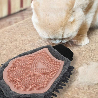 2-in-1 Pet Bathing Brush & Grooming Glove